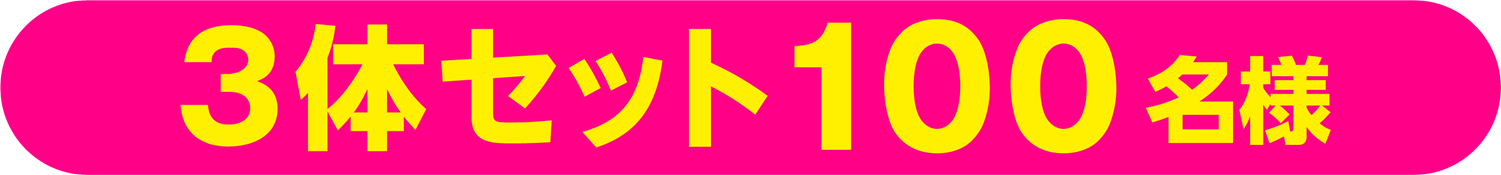3体セット 100名様
